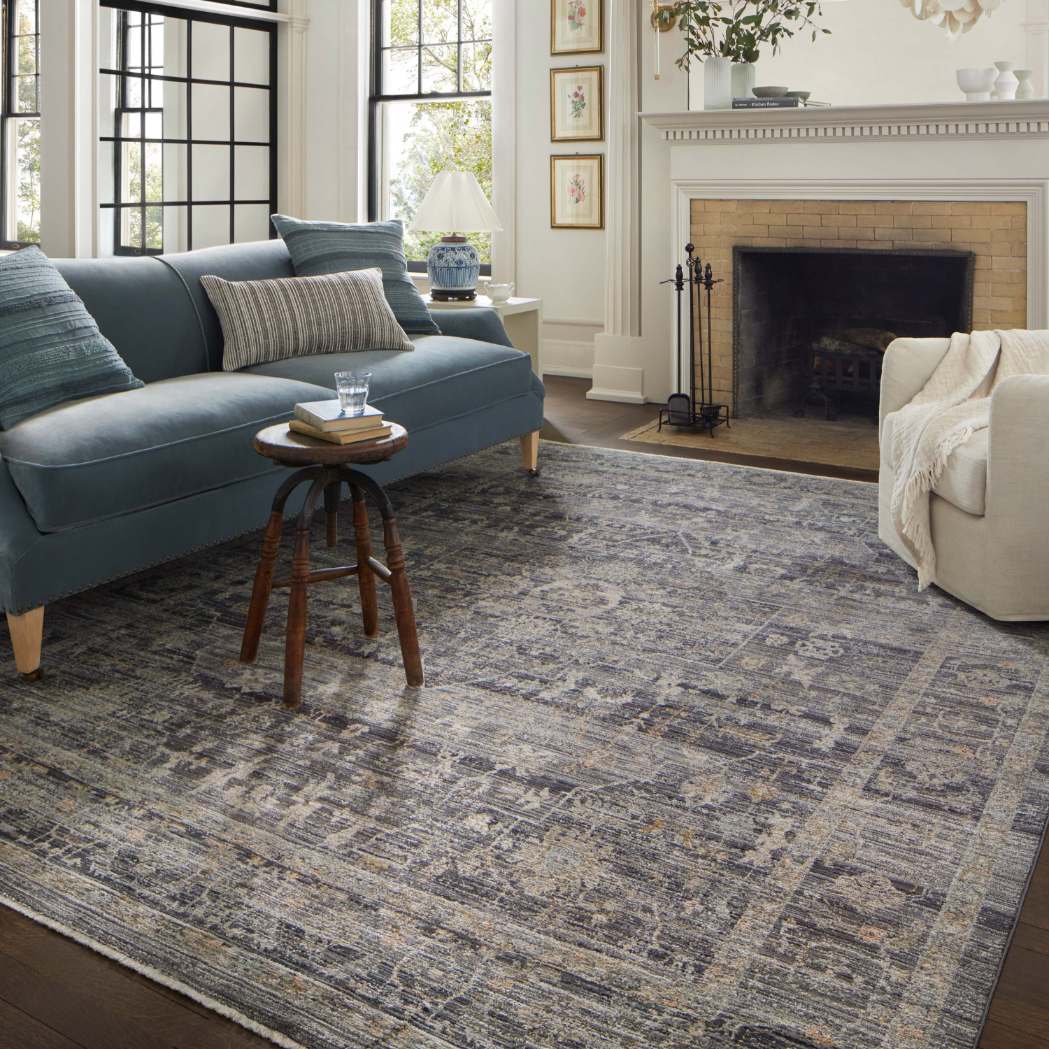 Jean Stoffer X Loloi Katherine Midnight/ Tobacco Rug
