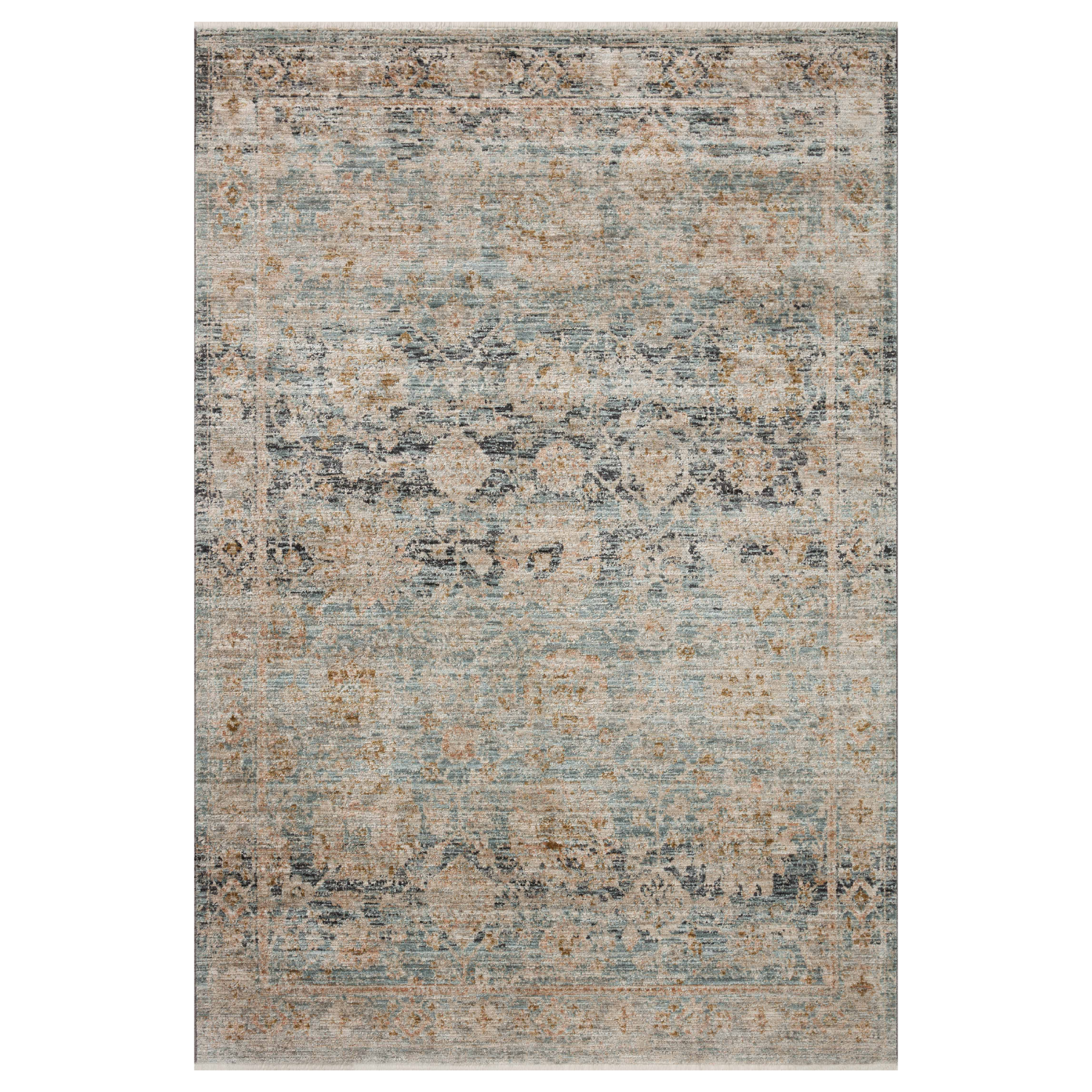 Jean Stoffer X Loloi Katherine Ocean/ Coral Rug