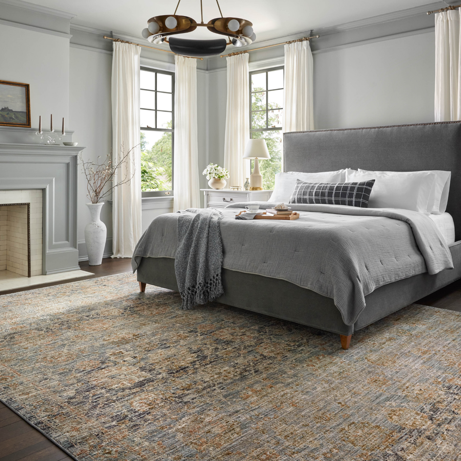 Jean Stoffer X Loloi Katherine Ocean/ Coral Rug