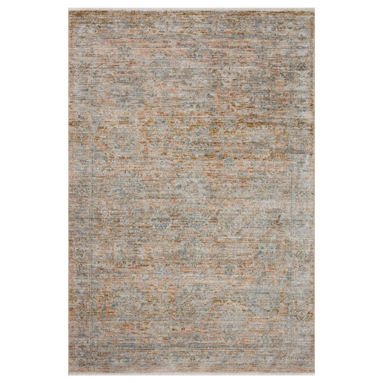 Jean Stoffer X Loloi Katherine Terracotta/ Smoke Rug
