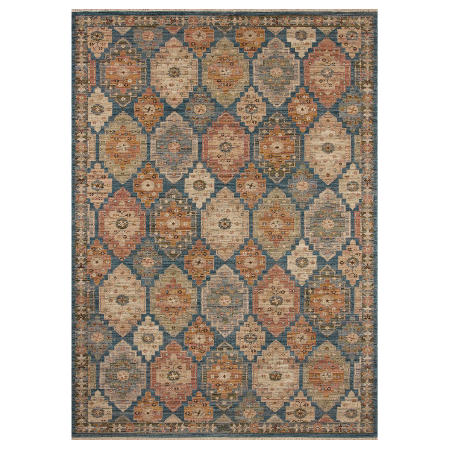 Loloi Reign Blue/ Multi Wool Rug