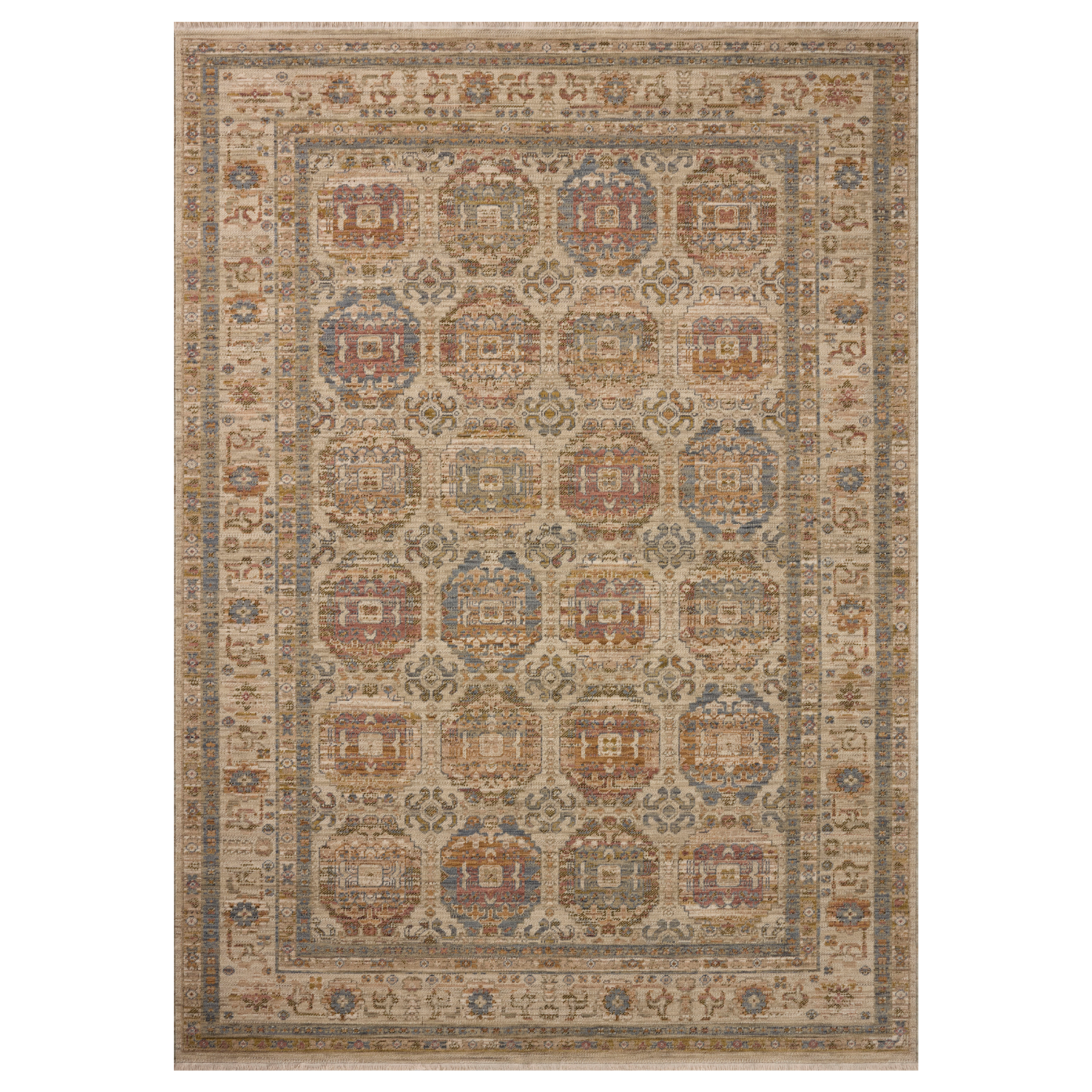 Loloi Reign Dove/ Multi Wool Rug