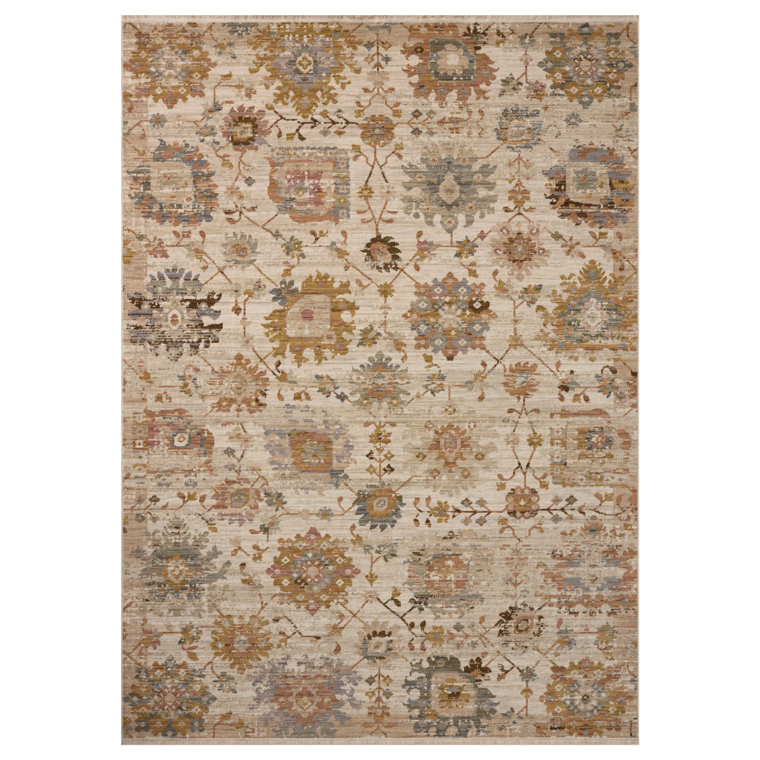 Loloi Reign Ivory/ Multi Wool Rug
