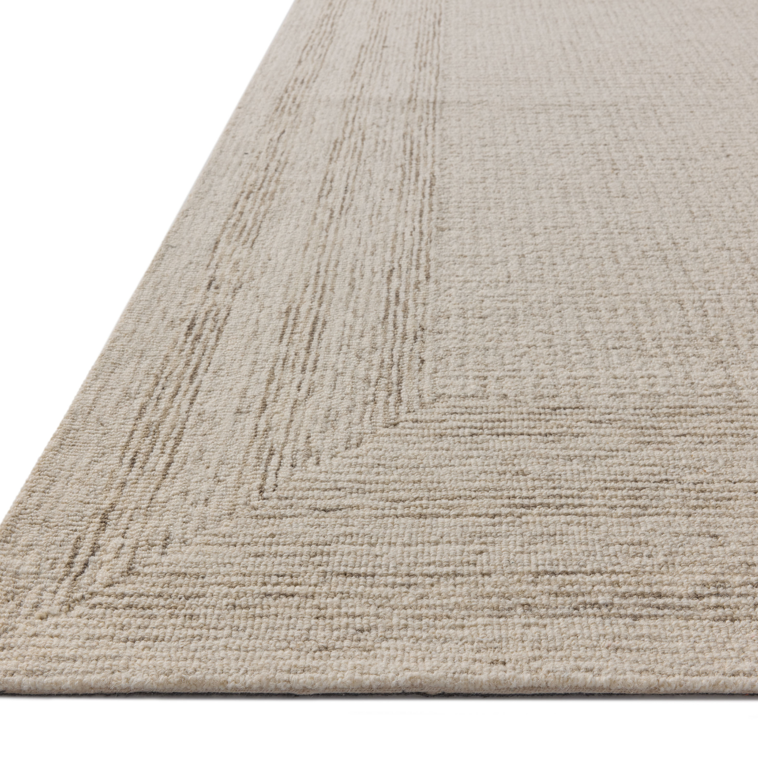 Amber Lewis x Loloi Windsor Ivory/Stone Wool Rug
