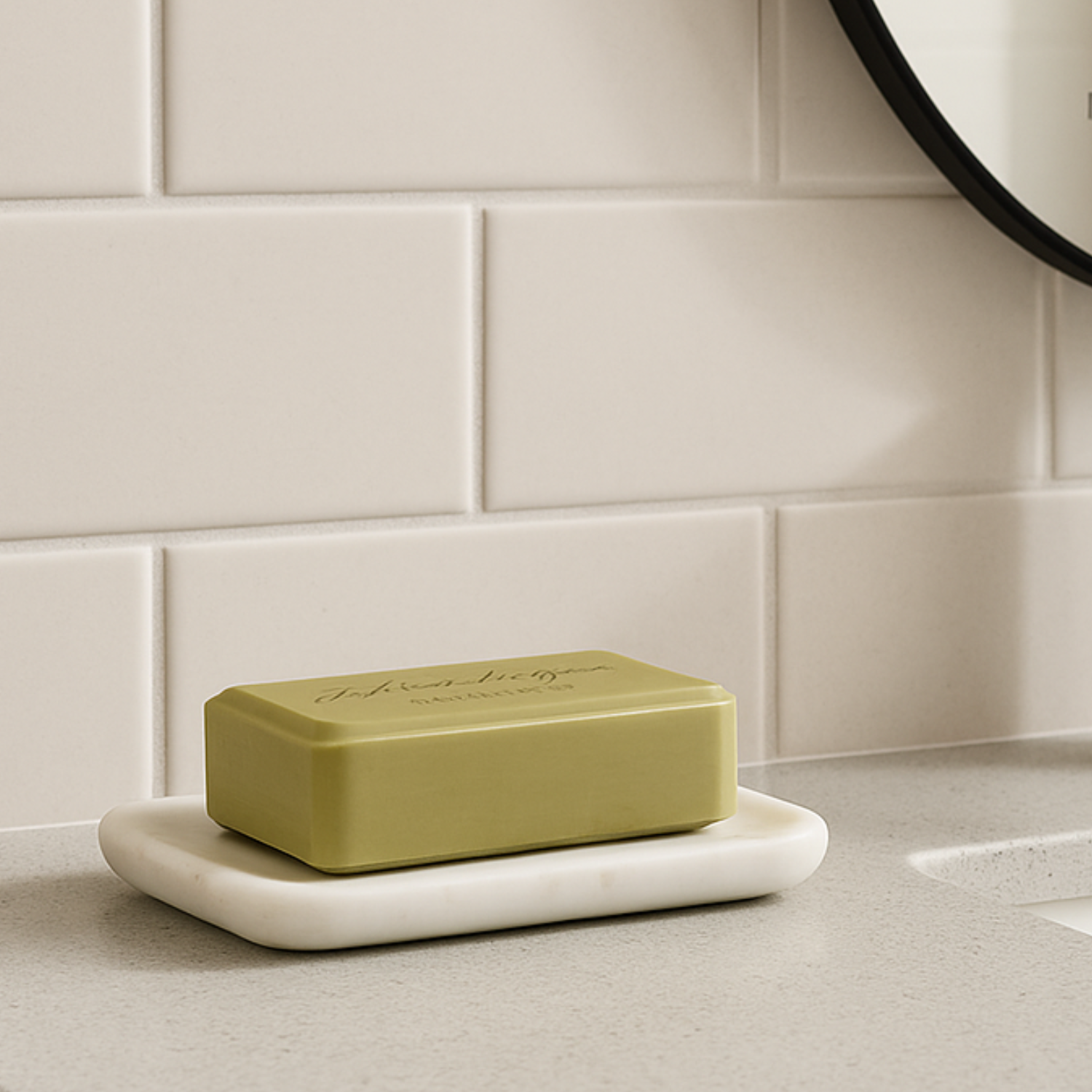 White Marble Soap Dish