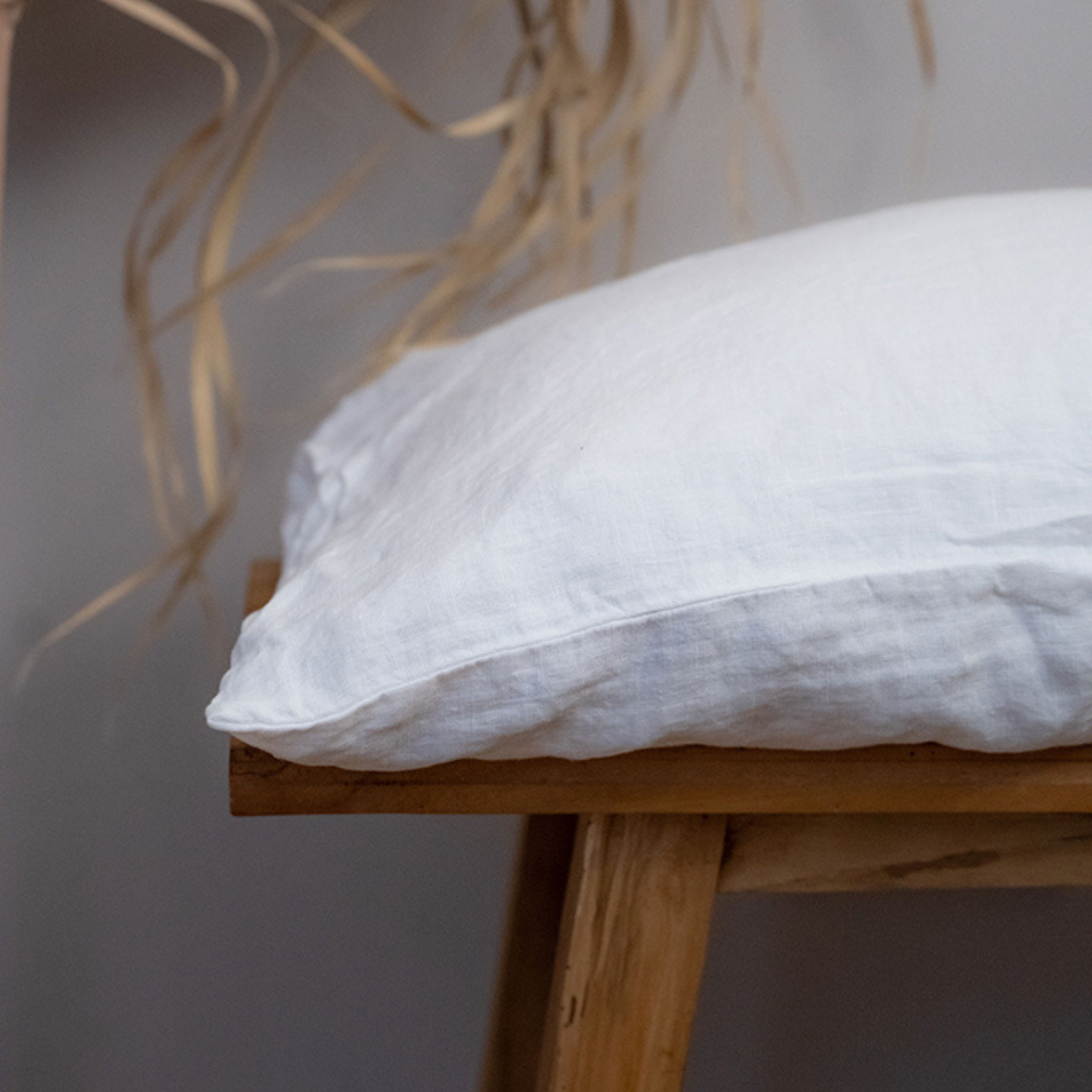 Timmins White Linen Pillowcase Set of 2