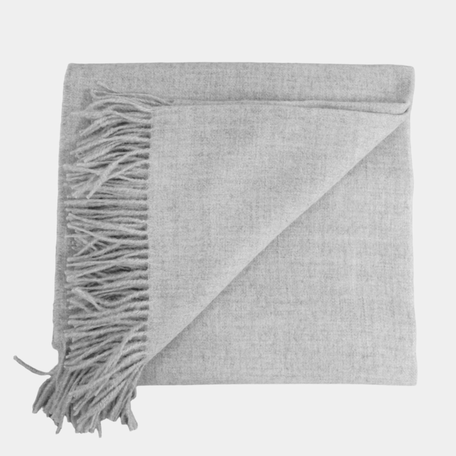 Lola Grey Alpaca Throw
