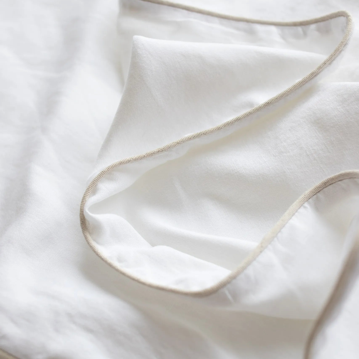 Sarnia Natural/White Duvet Cover