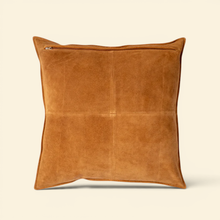 Suede Toss Pillow - Cognac