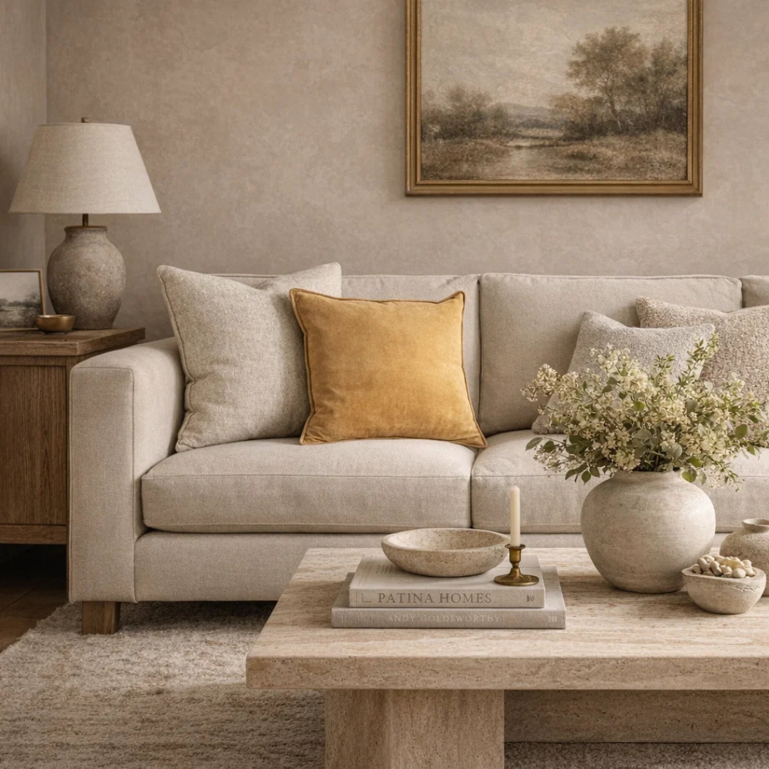 Suede Toss Pillow - Camel