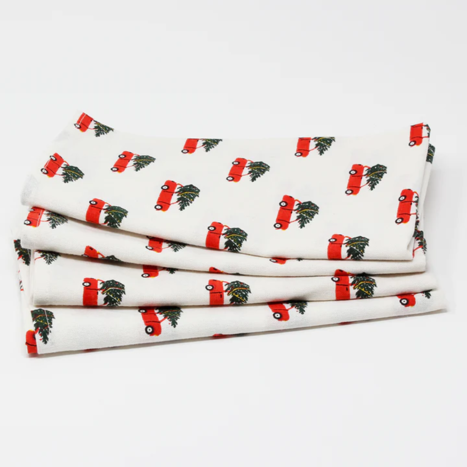 Festive Car Ride Cotton Napkin Set of 4