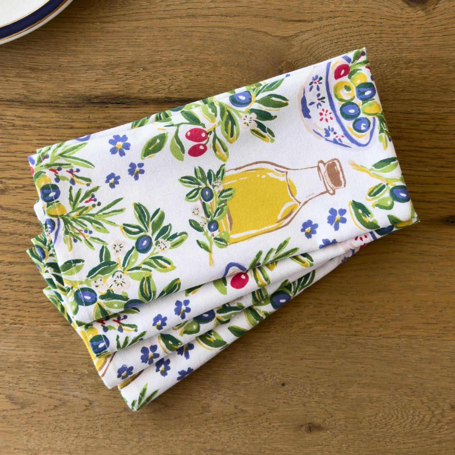 Wild Olives Cotton Napkins (Set of 4)
