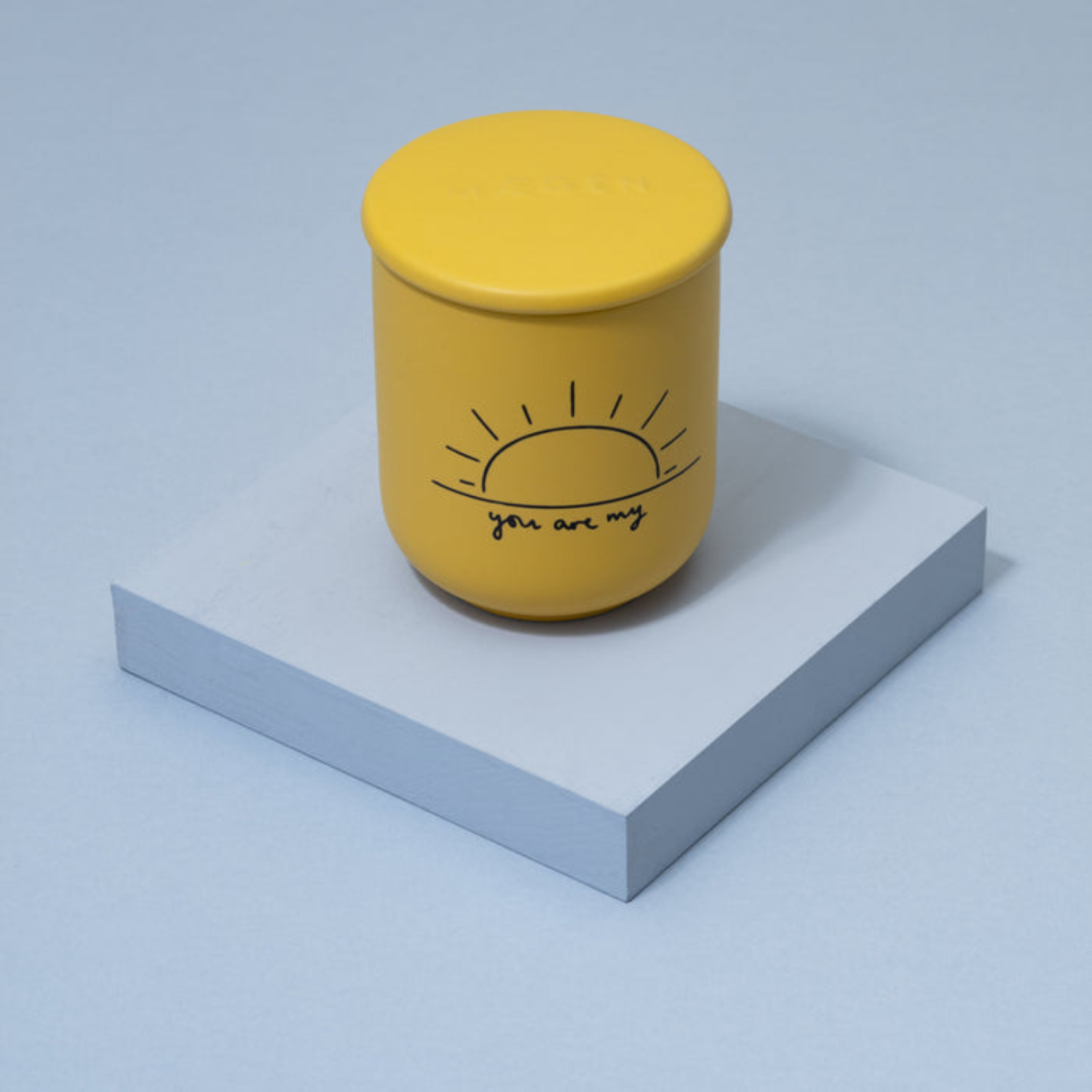 Sunshine Modern Muse Ceramic 8.5oz Candle - Sweet Basil/Cucumber