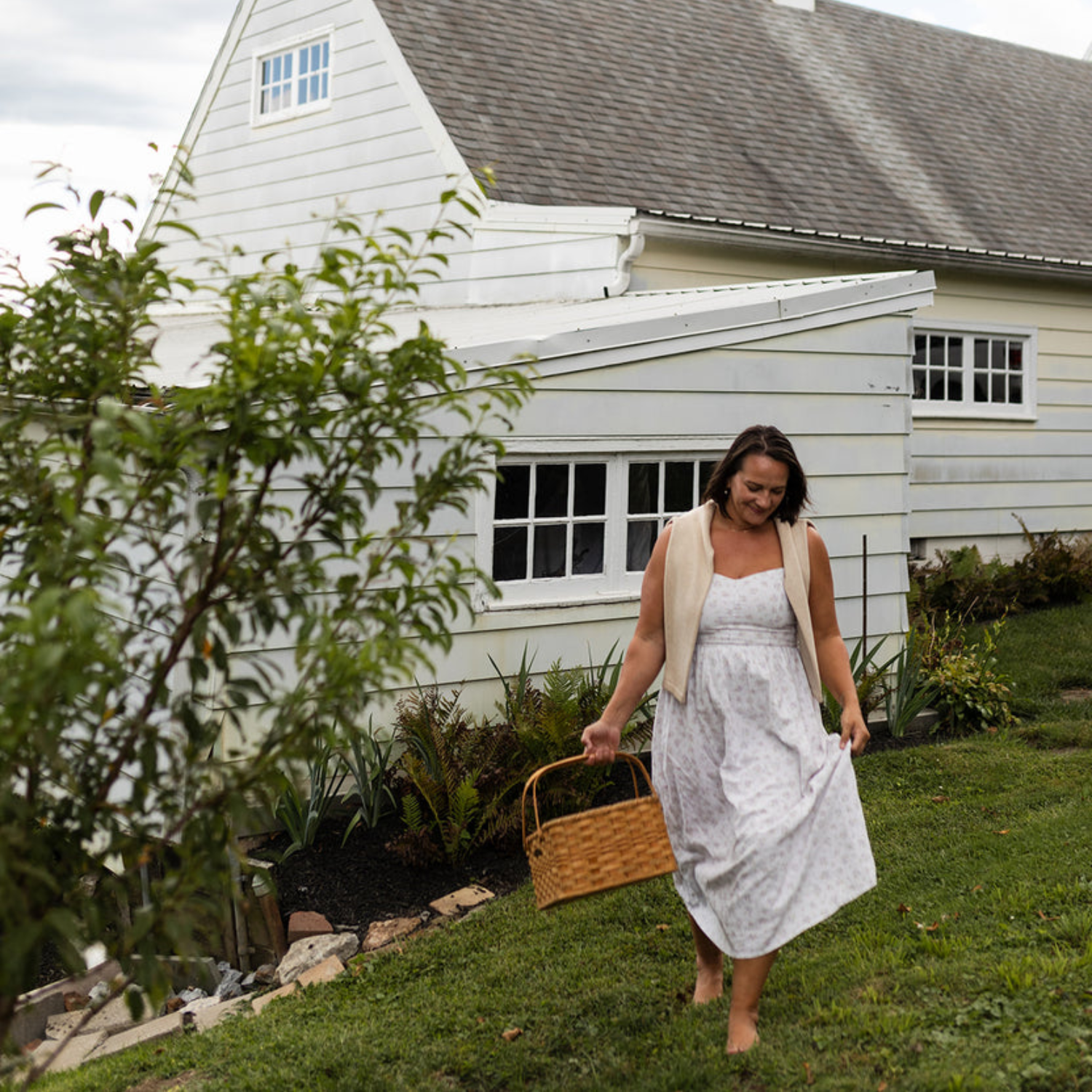 Woven Natural Cove Gardening Basket