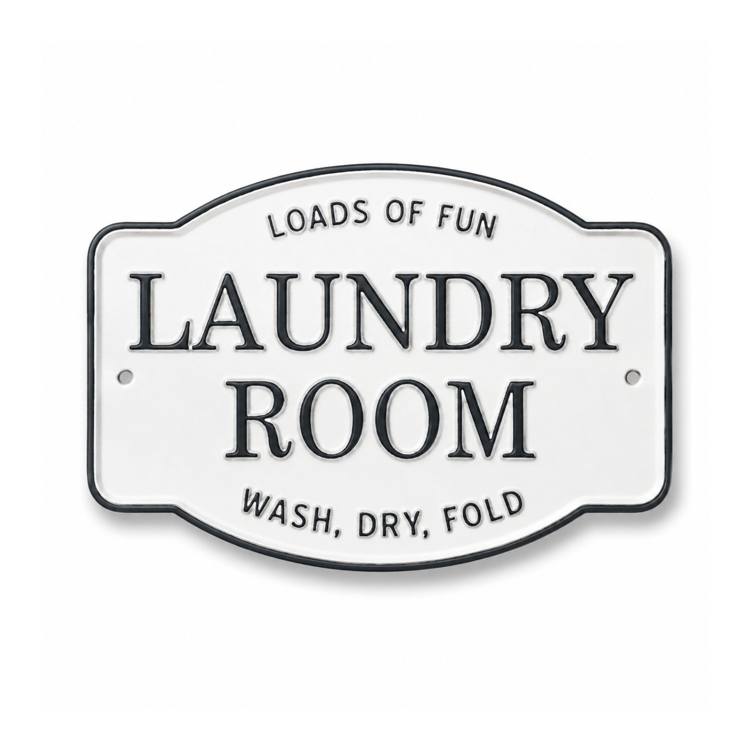 'Laundry Room' Cast Metal Decorative Sign