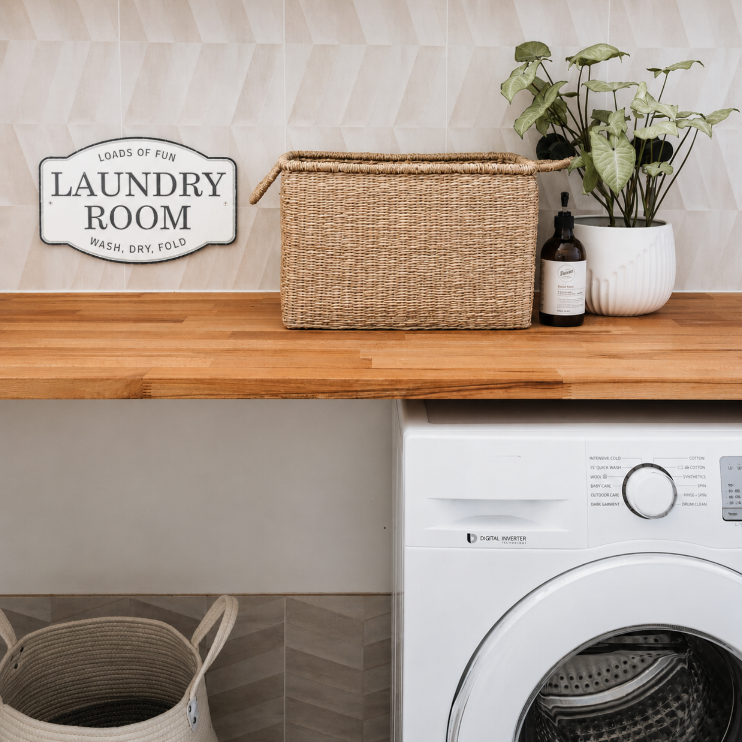 'Laundry Room' Cast Metal Decorative Sign