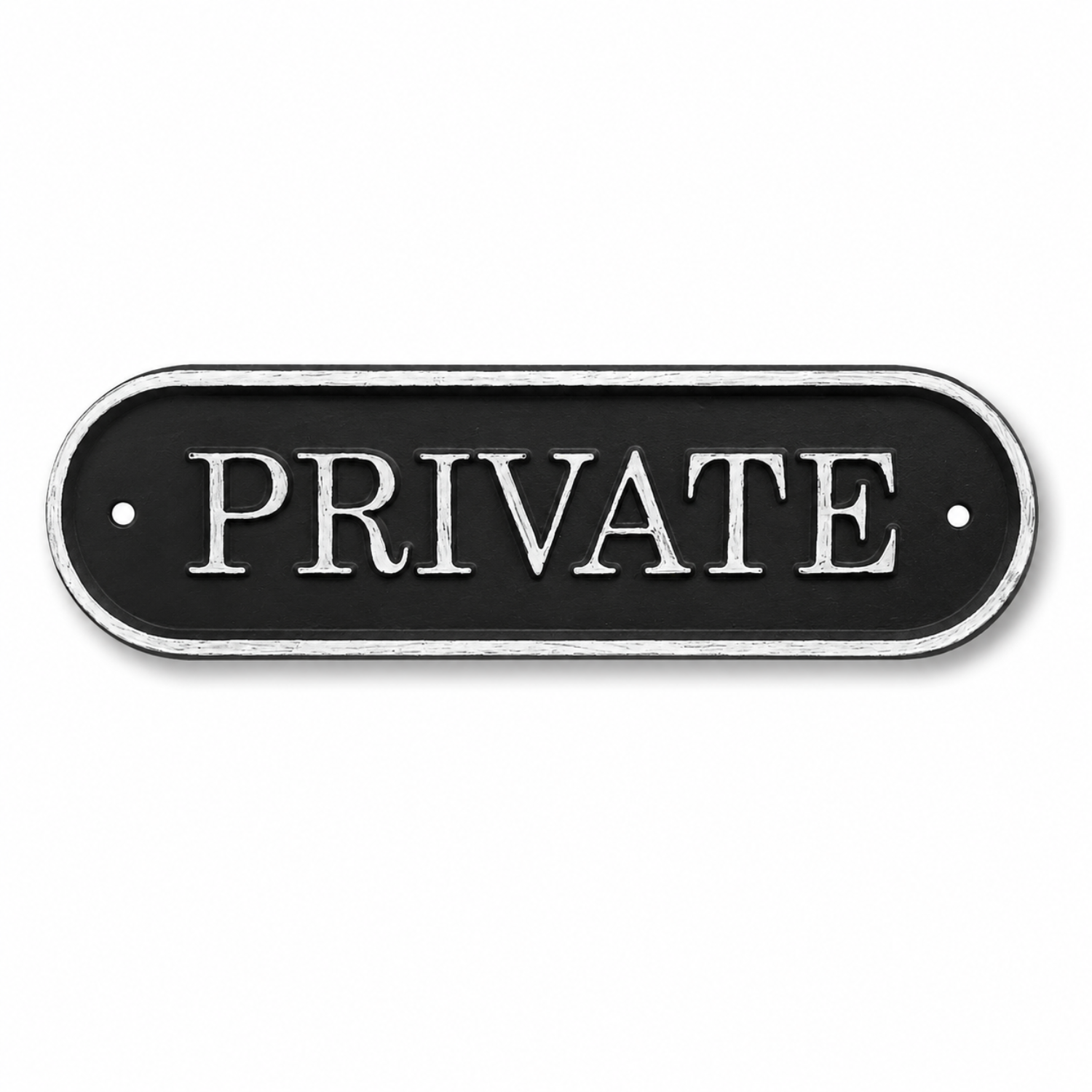 'Private' Cast Metal Decorative Sign