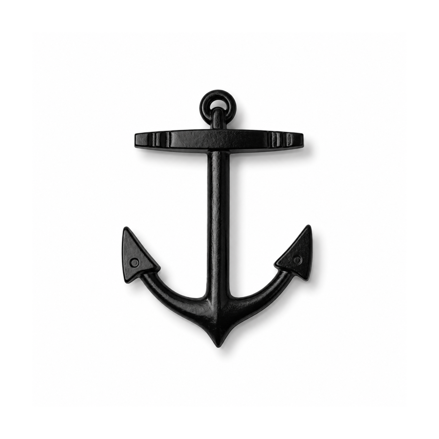 Matte Black Cast Iron Anchor Door Knocker
