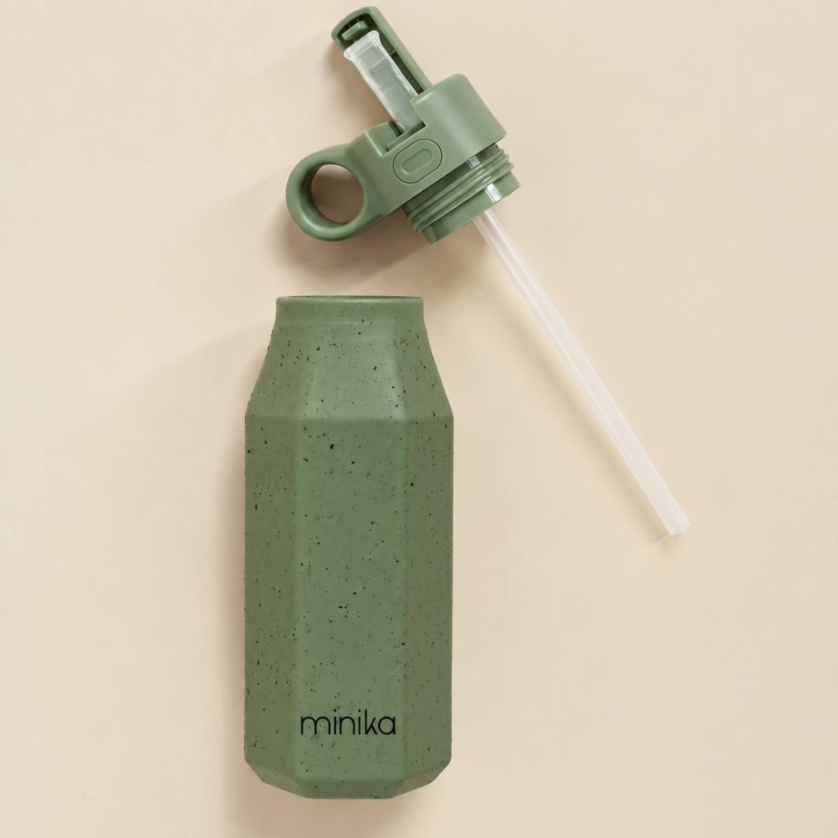 Sprout Kids Silicone 350ml Water Bottle - Leaf Green