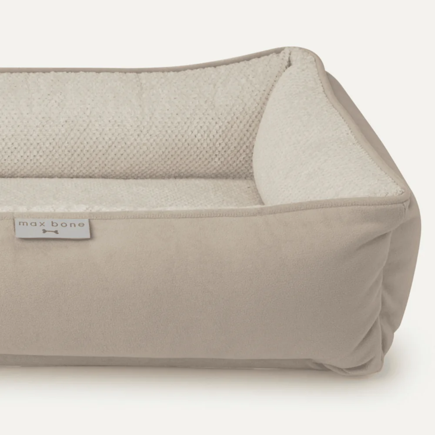 Plush Paw Dog Bed - Sand