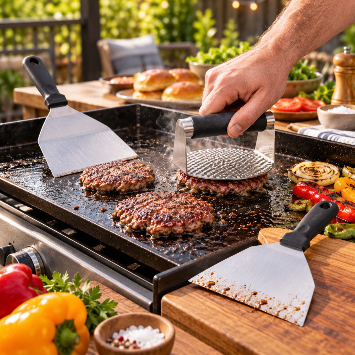 Artisan Grill Smash Burger Tools (Set of 3)