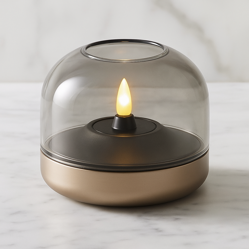 Dome Sepia LED Cordless Candle
