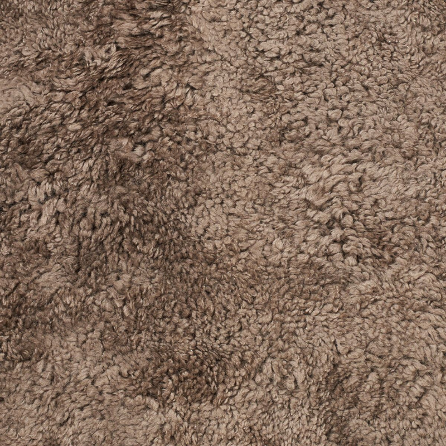 Bergen Wool Sheepskin Ottoman - Deep Taupe