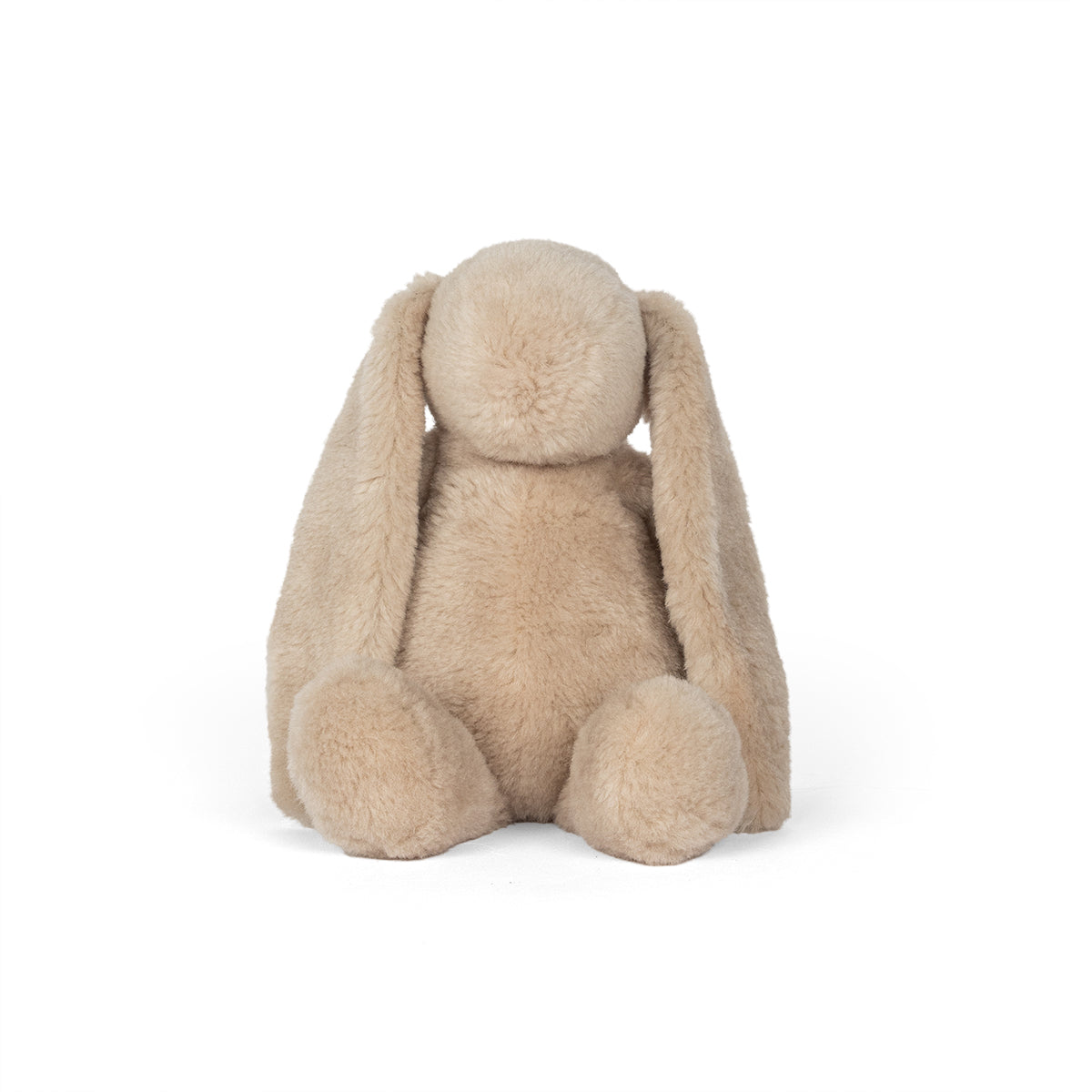 Long-Eared Beige Wool Bunny