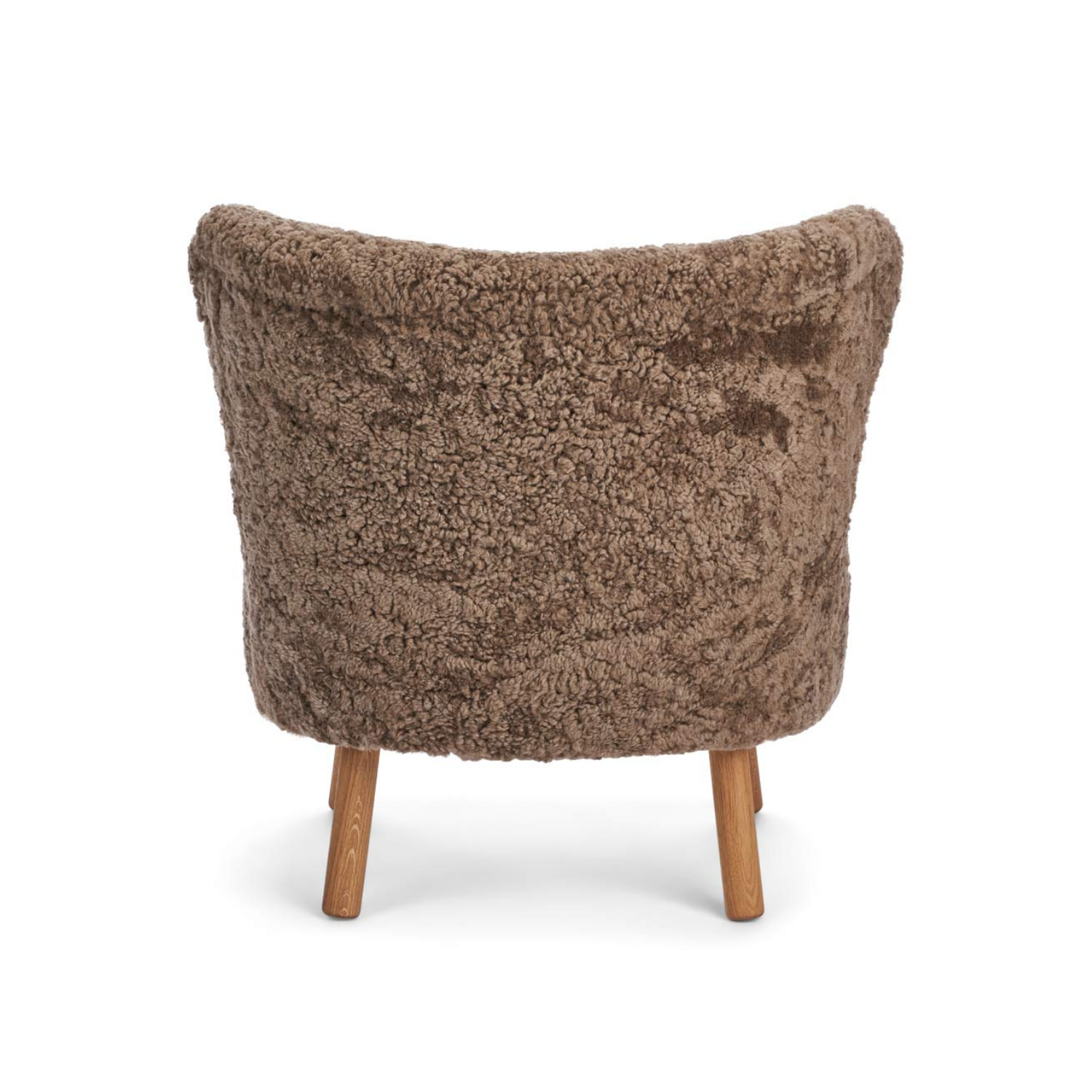 Arlberg Wool Sheepskin Lounge Chair - Deep Taupe