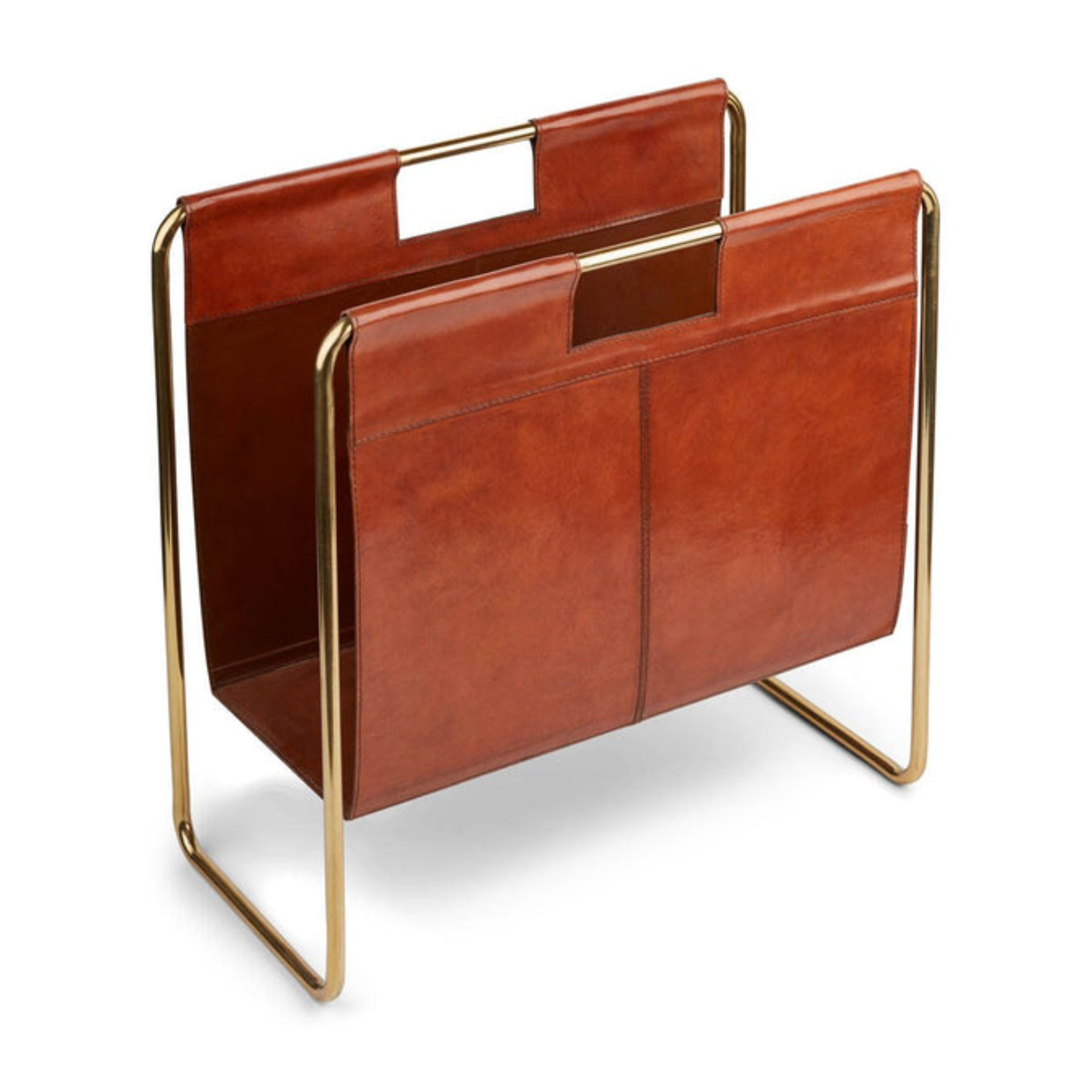 Leather Magazine Holder