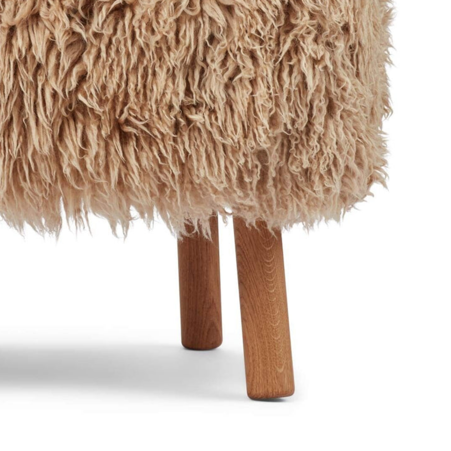 Arlberg Mini Long Wool Sheepskin Lounge Chair - Honey