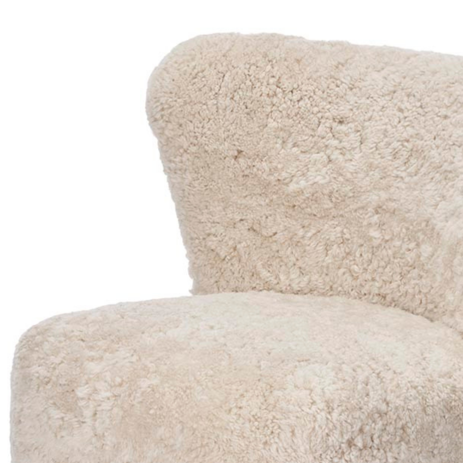 Arlberg Wool Sheepskin Dining Chair - Pearl