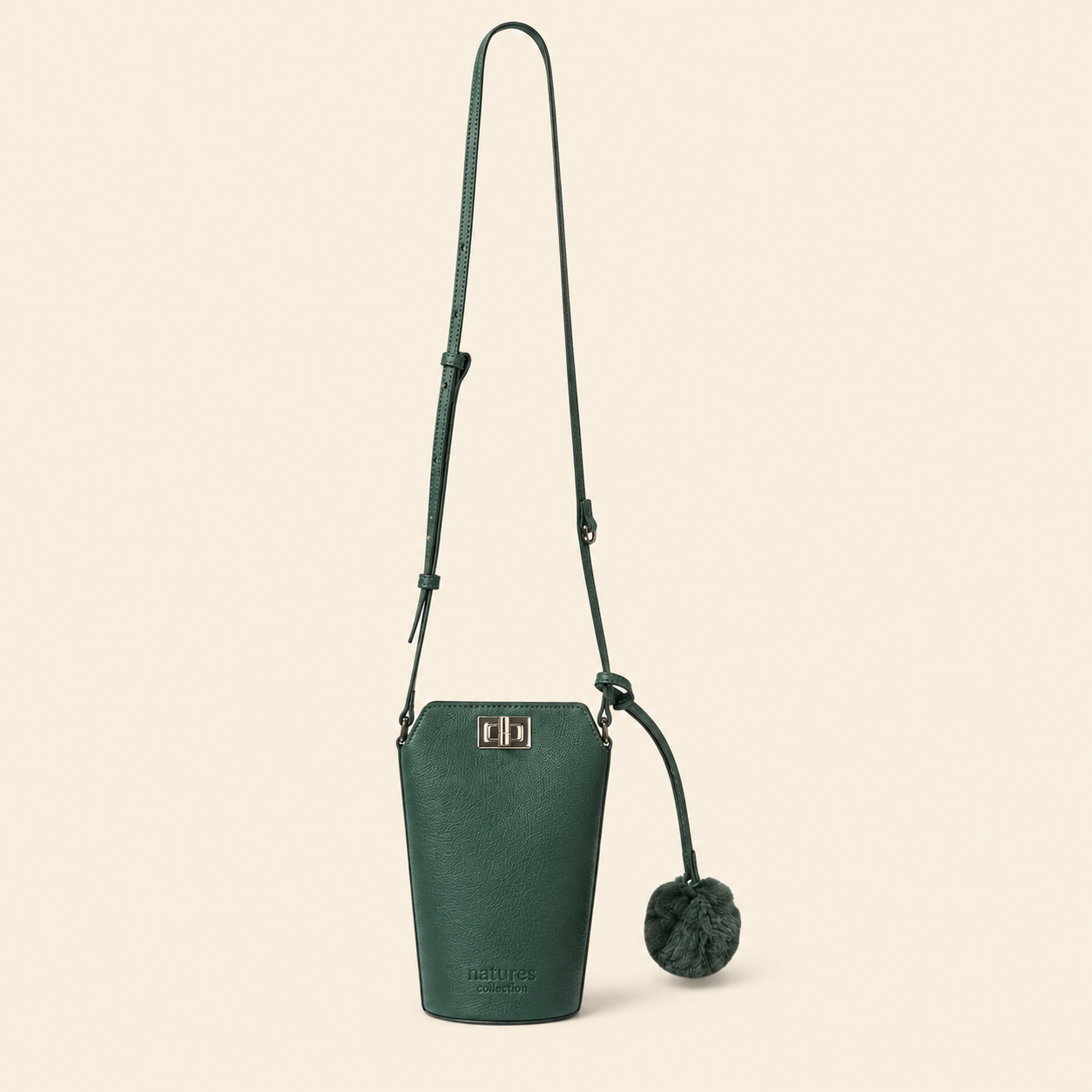 Kai Cross-Body Leather Phone Bag - Antique Green