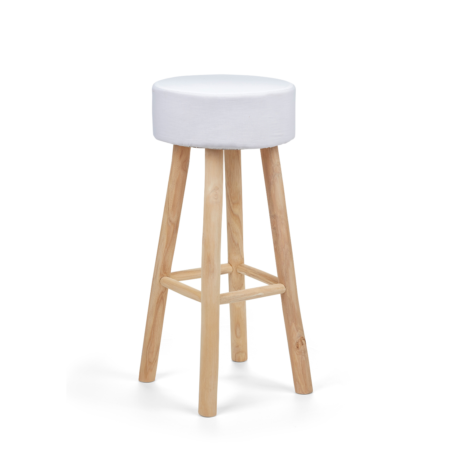 Aarhus Wool Sheepskin Barstool - Taupe