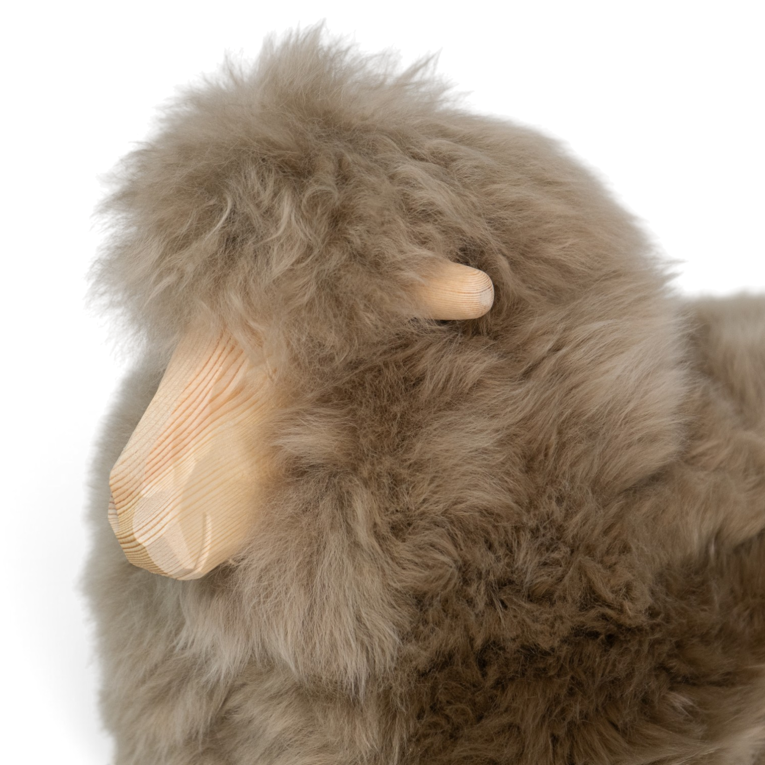 Smiley Sven Wool Sheep - Taupe