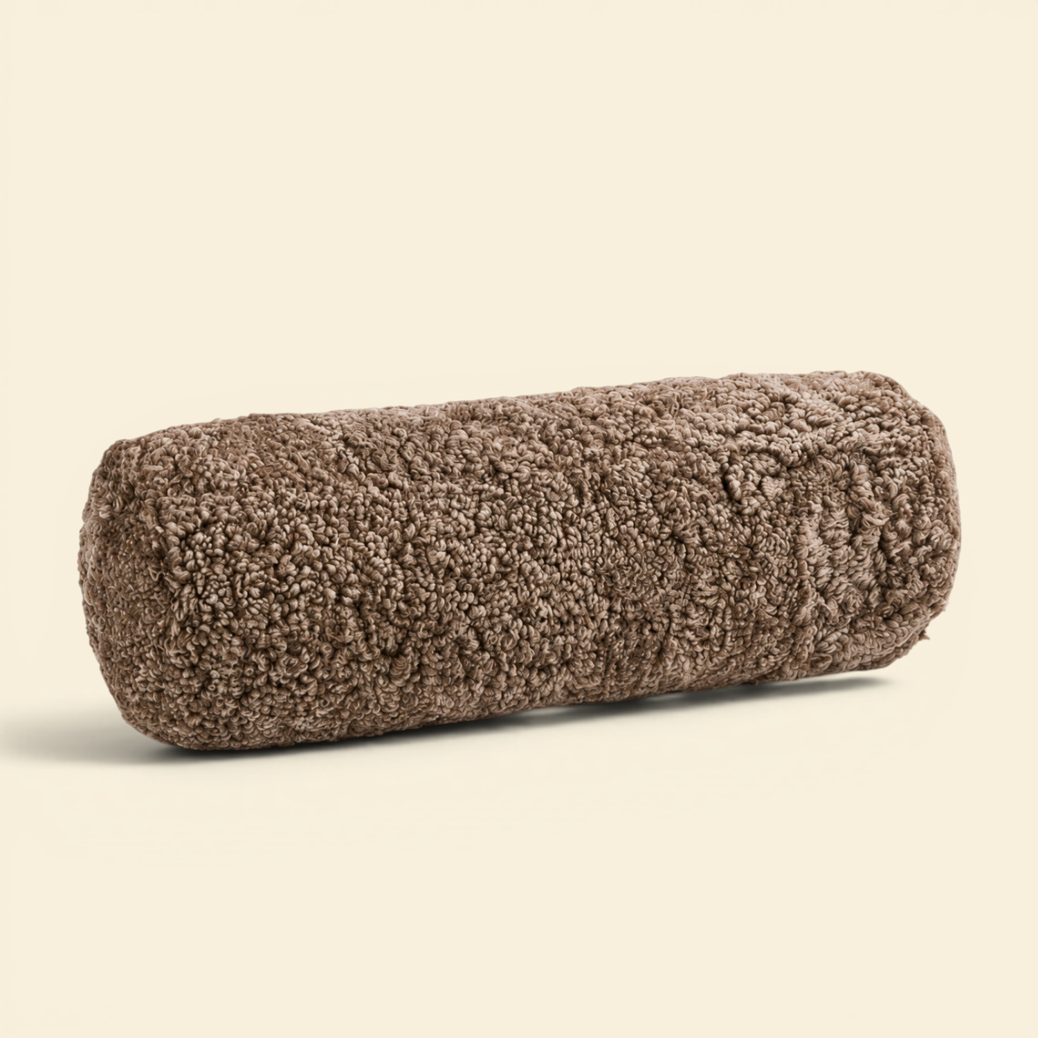 Oslo Sheepskin Bolster Pillow - Taupe