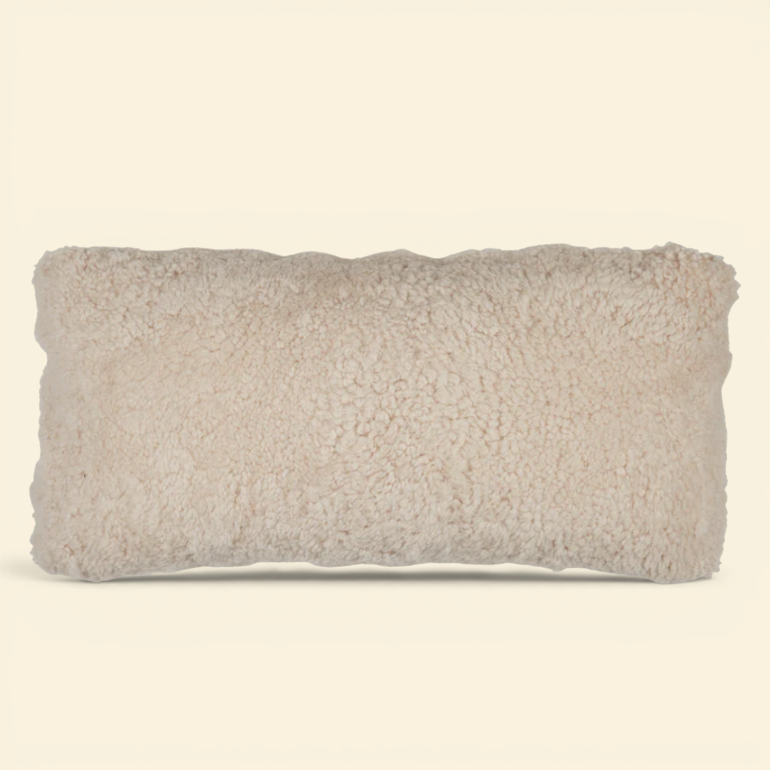 Oslo Sheepskin Kidney Pillow - Pearl