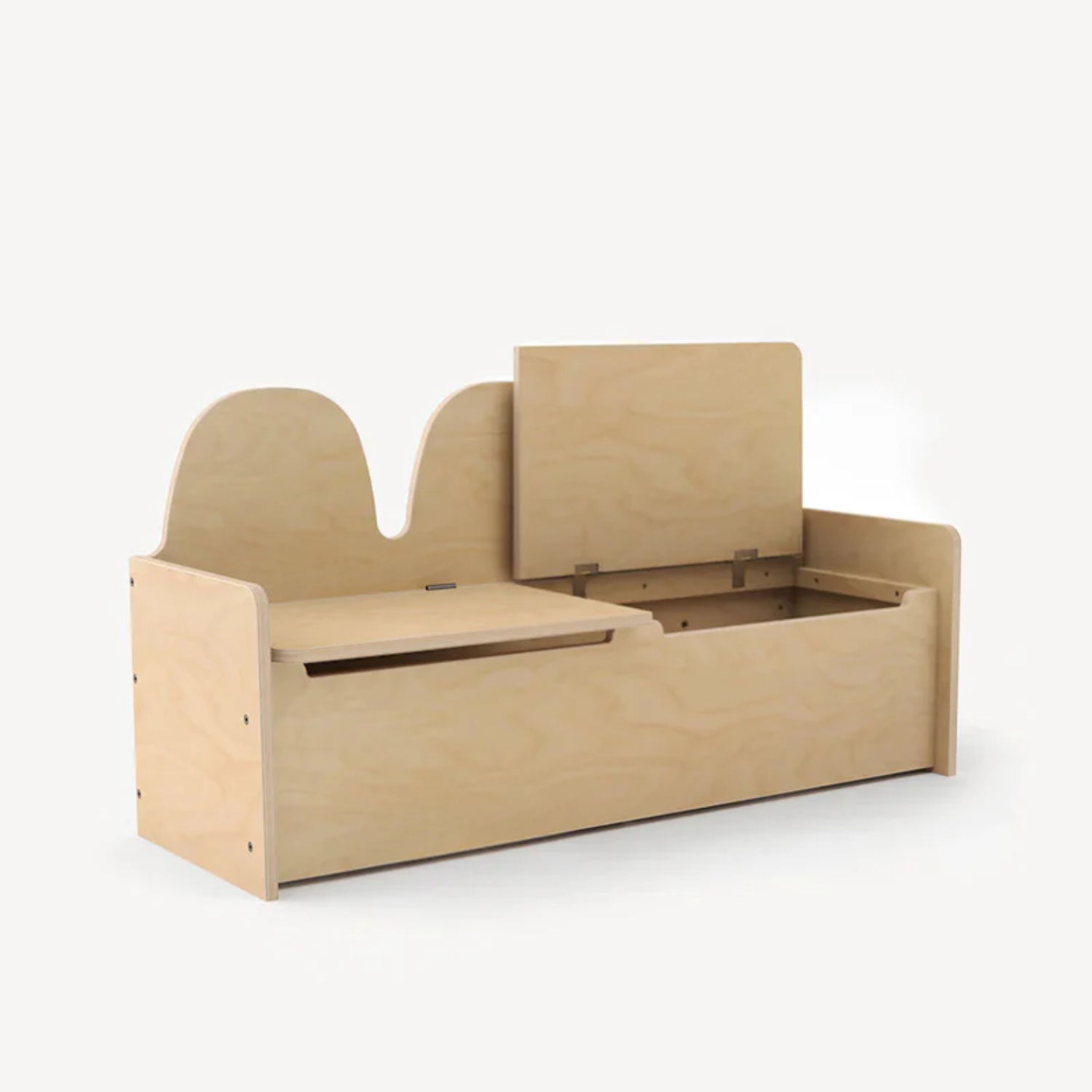 Oeuf Kids Camel Birch Storage Bench
