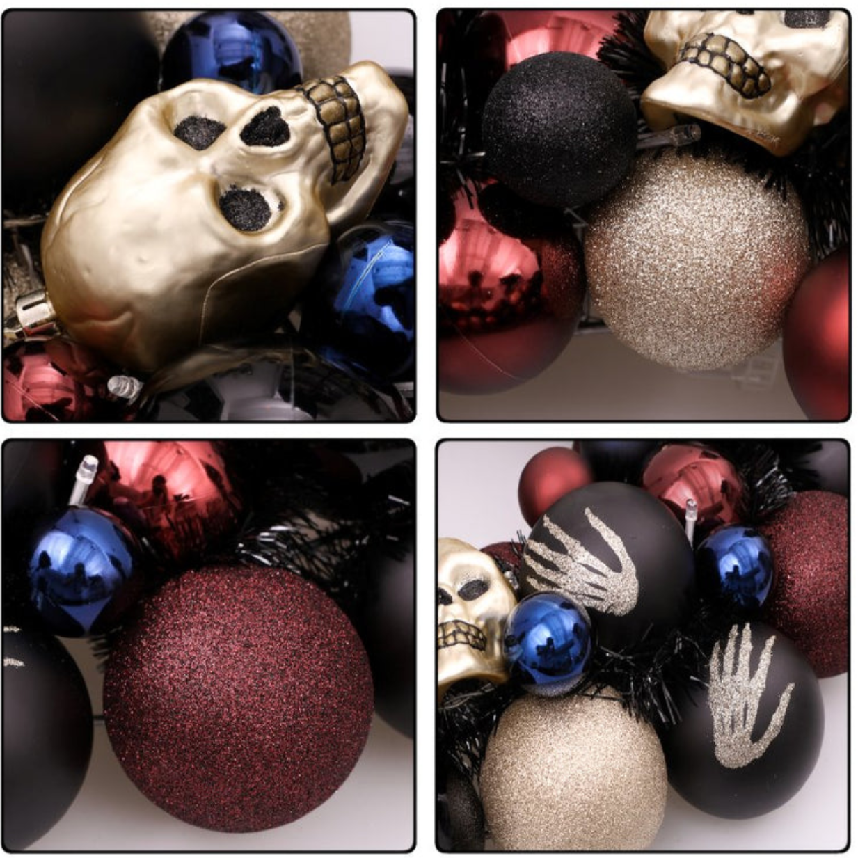 Spooky Skeleton Indoor/Outdoor Wreath