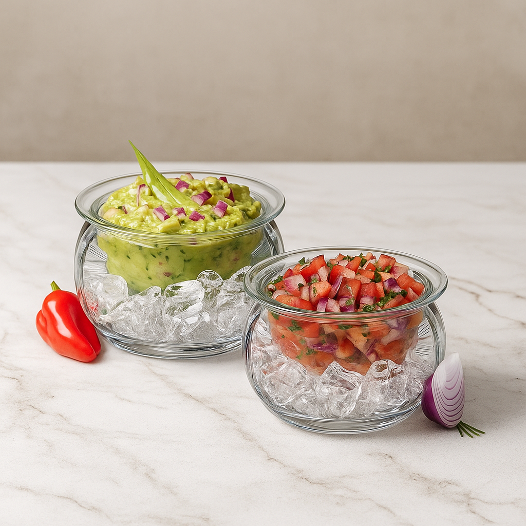 On Ice Acrylic 16oz Clear Dip Bowl