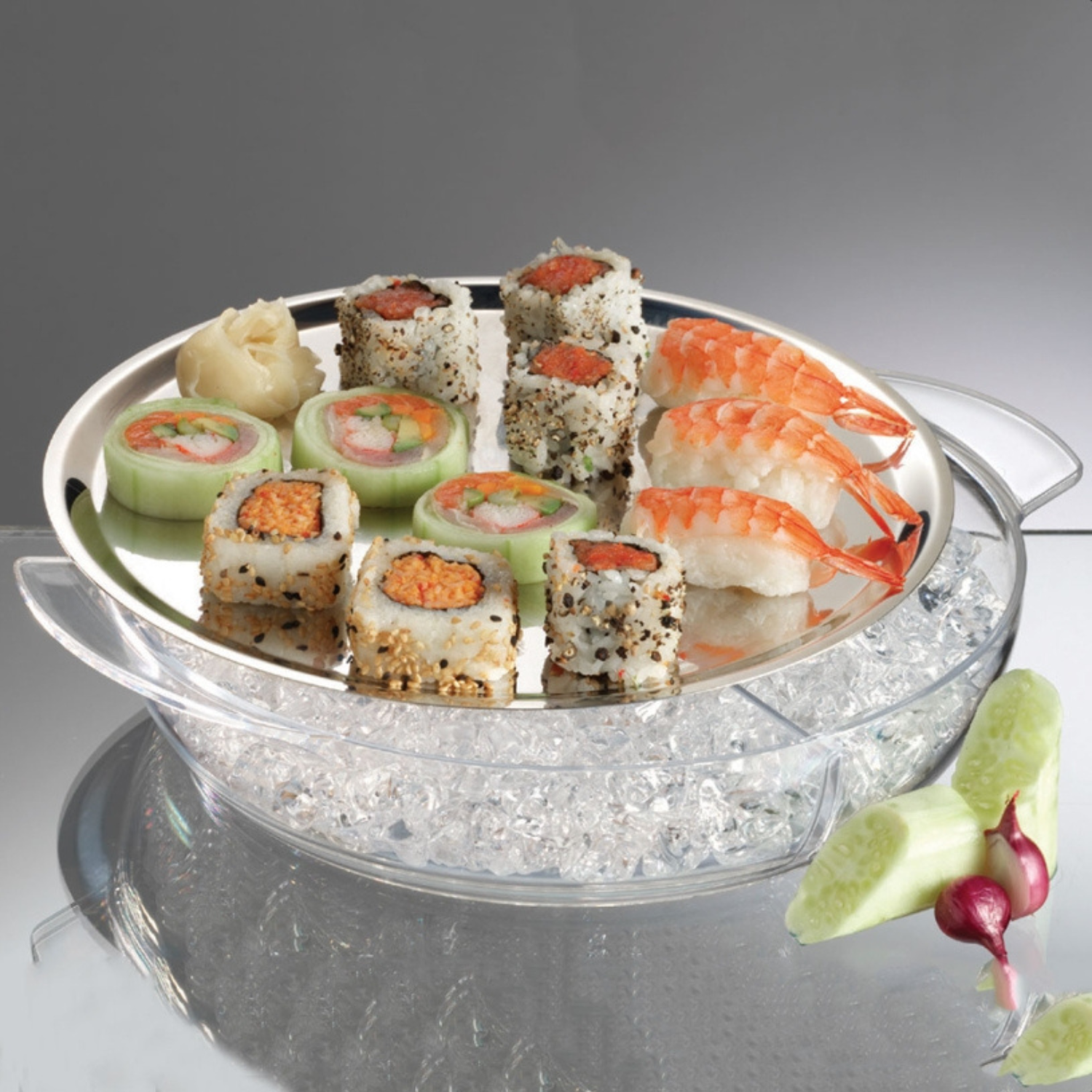 On Ice Acrylic Serving Platter
