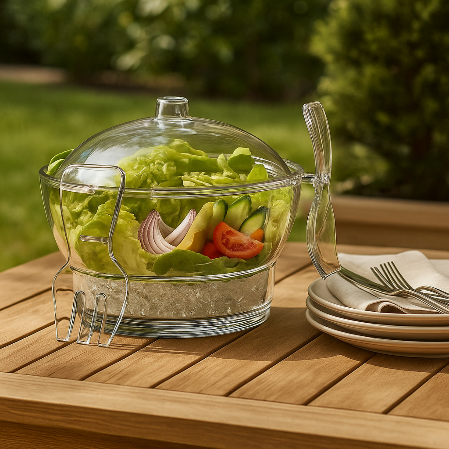 On Ice Acrylic Cold Bowl - Clear