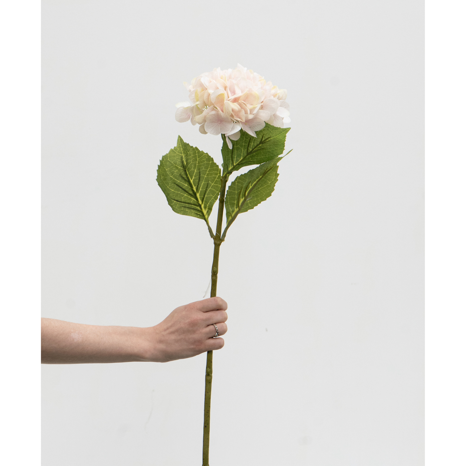 Artificial Hydrangea Spray - Light Pink