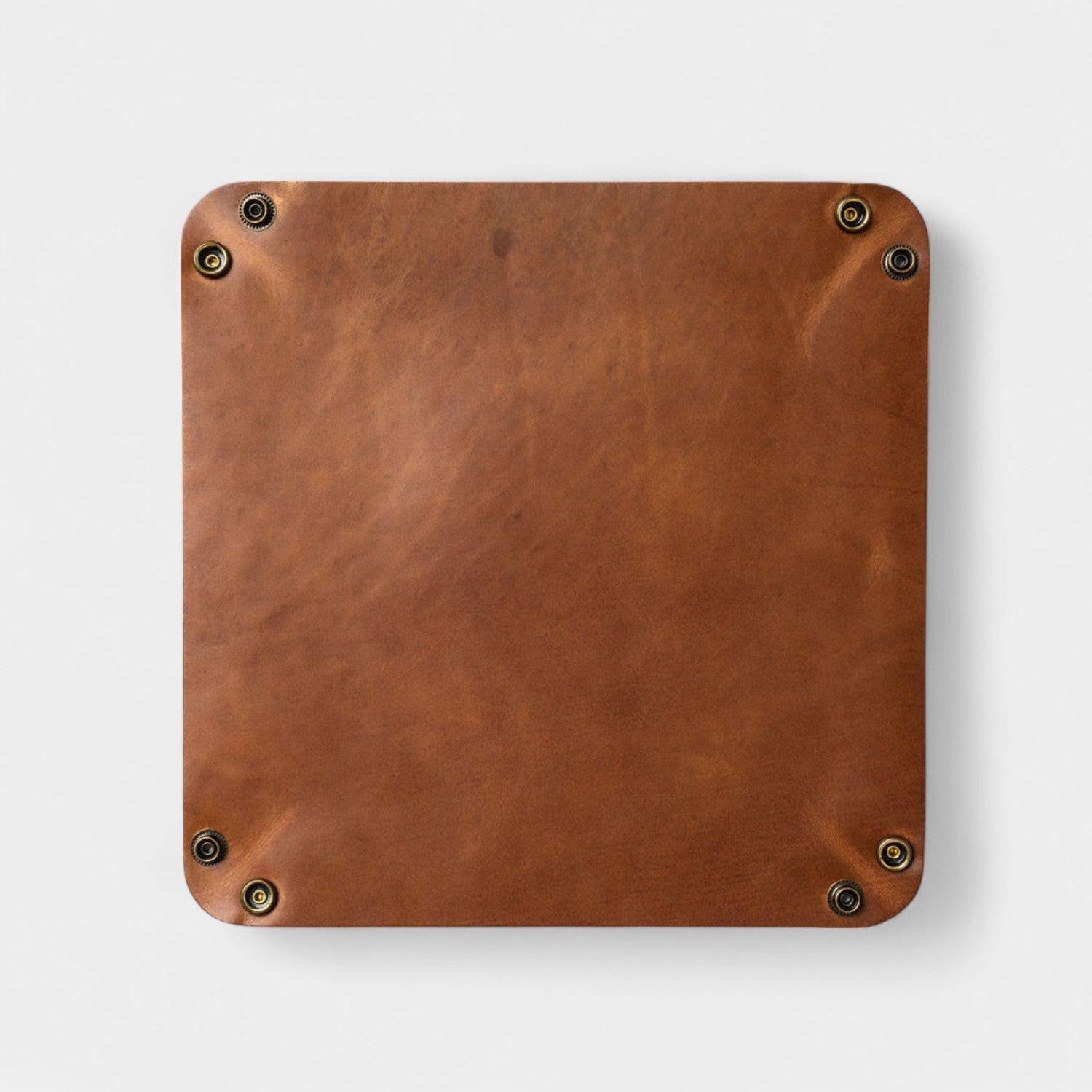 Leather Catchall Tray - Natural Brown
