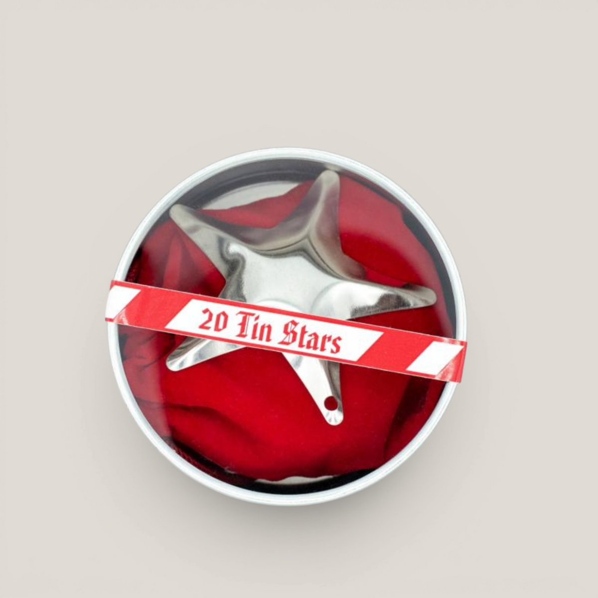 Hanging Steel Star Ornament (20 pcs)