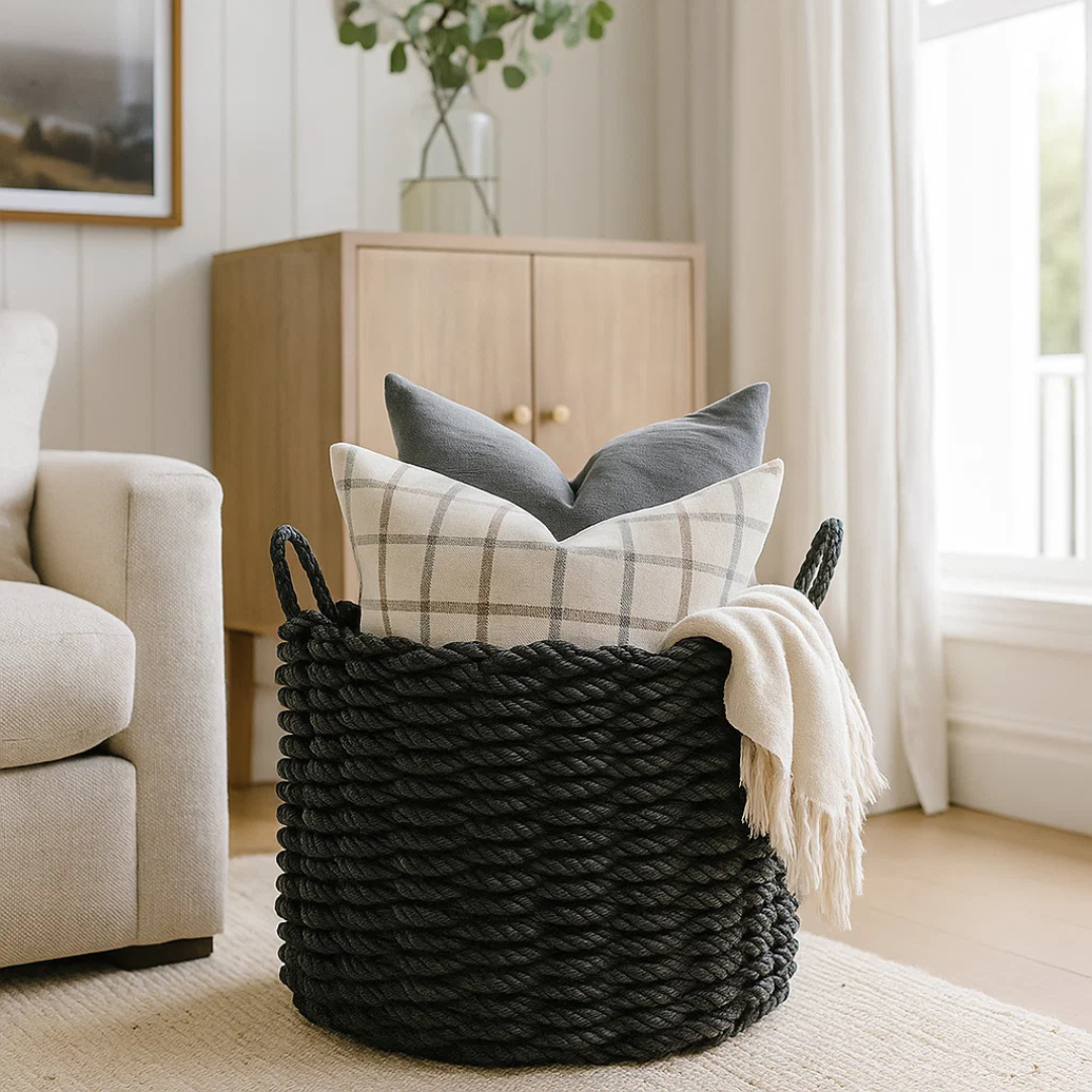 Rope Basket - Charcoal