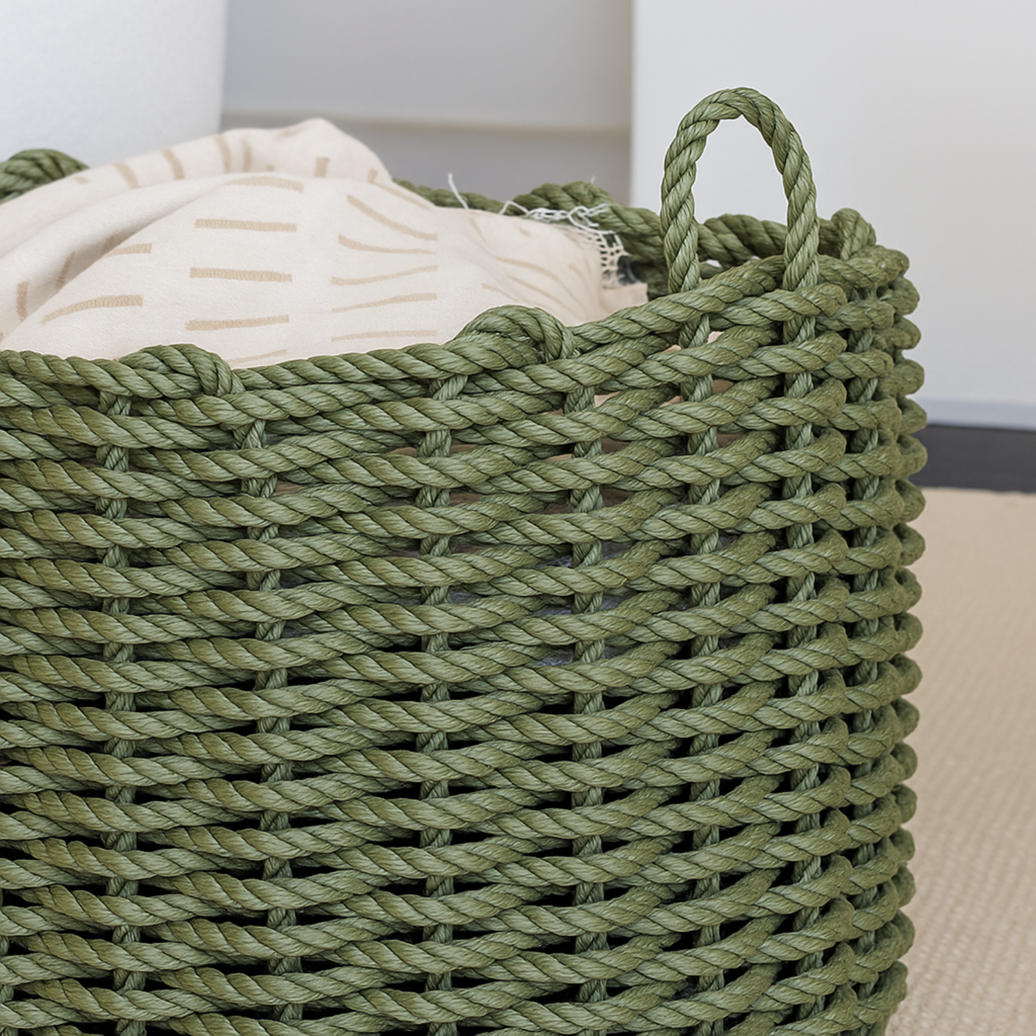 Rope Basket - Loden Green