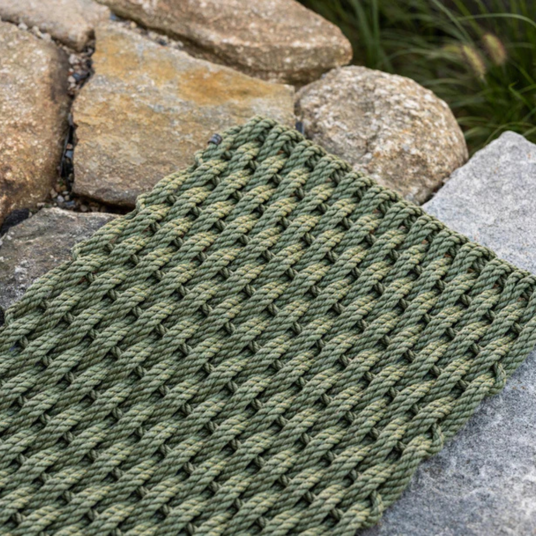 Rope Runner Doormat - Loden Green