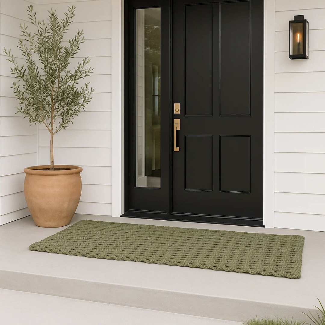 Rope Runner Doormat - Loden Green