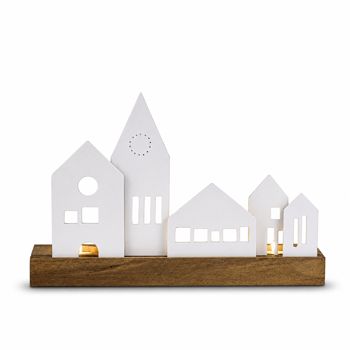 Frosted Porcelain Village Tealight Tray